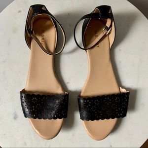 OLD NAVY Perforated Ankle Strap Sandals
